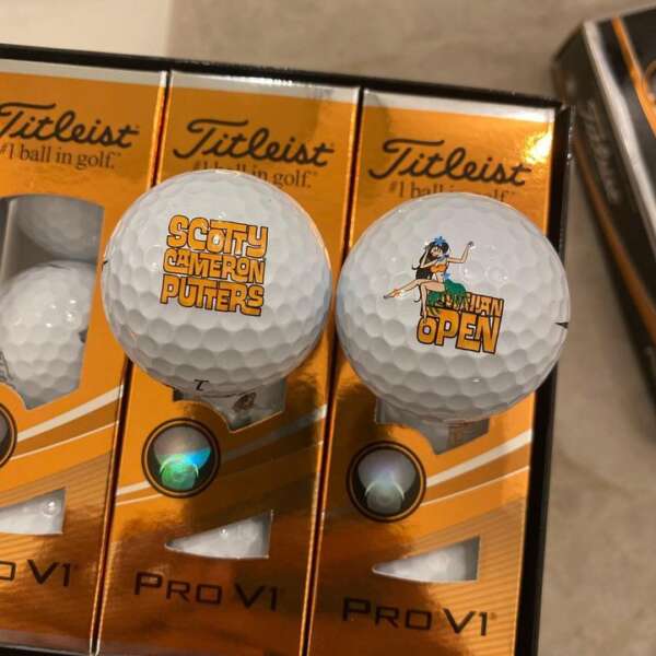 8 dozen new Scotty Cameron prov1 golf balls. Various logos. - Image 2